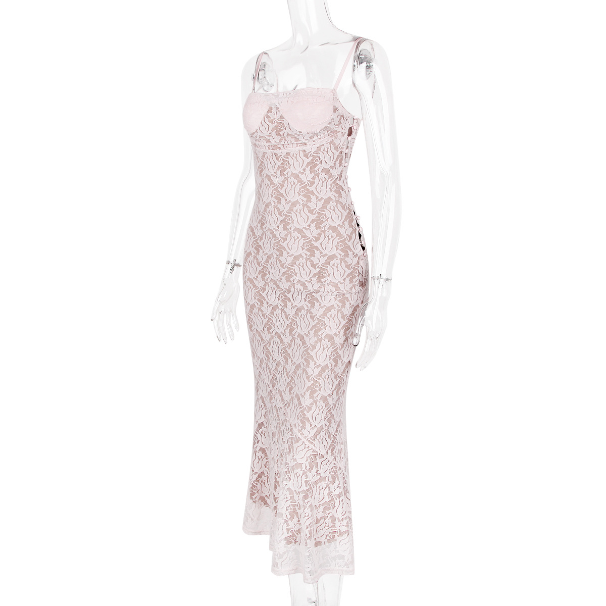 Lace Strap Backless Party Dress, picture 5 of 10