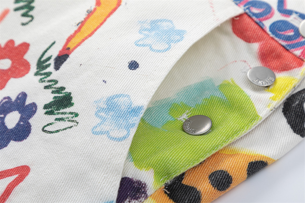 Graffiti Cartoon Overalls Men's Jumpsuit