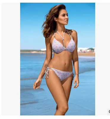 Women Bikinis Push Up Swimsuit Two Piece Leopratd Swimwear Floral - Shop at LoveMi