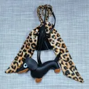 Black Dog Leopard Silk Scarf
