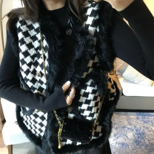 Fleece lined Warm All matching Loose Fur Collar Coat Black - Shop at LoveMi