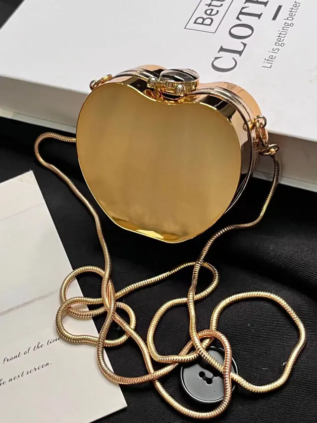 Mini Acrylic Round Cake Small Bag Female Fashion Small Cosmetic Bag Gold - Shop at LoveMi