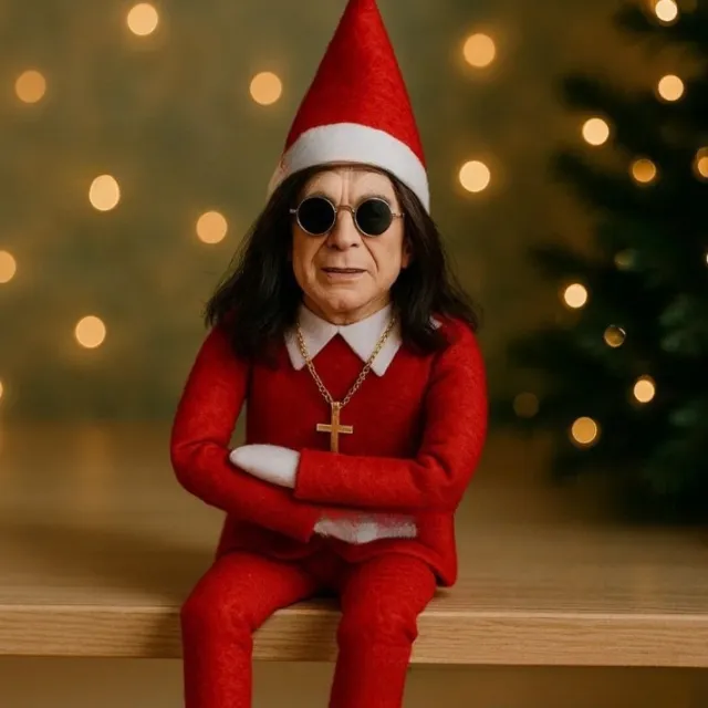 Fashion Ozzy Christmas Elf Doll Xmas Trees Decoration Ornaments Music Godfather Classic Sitting Posture Noel Elf Plush Toys Red - Shop at LoveMi