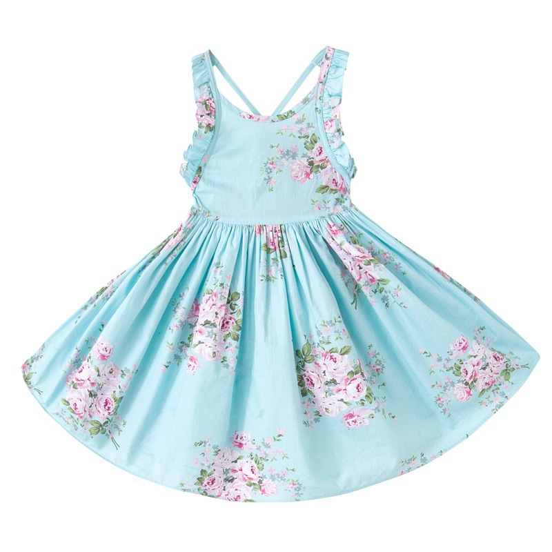 Title 12, New Dressstrappy Girls Print Back Dress, a styl...