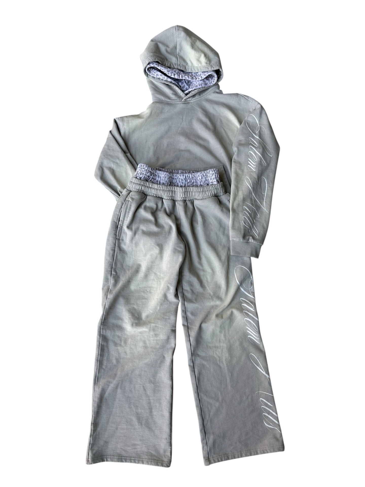 Long Sleeve Pullover Hoodie And Sweatpants Set