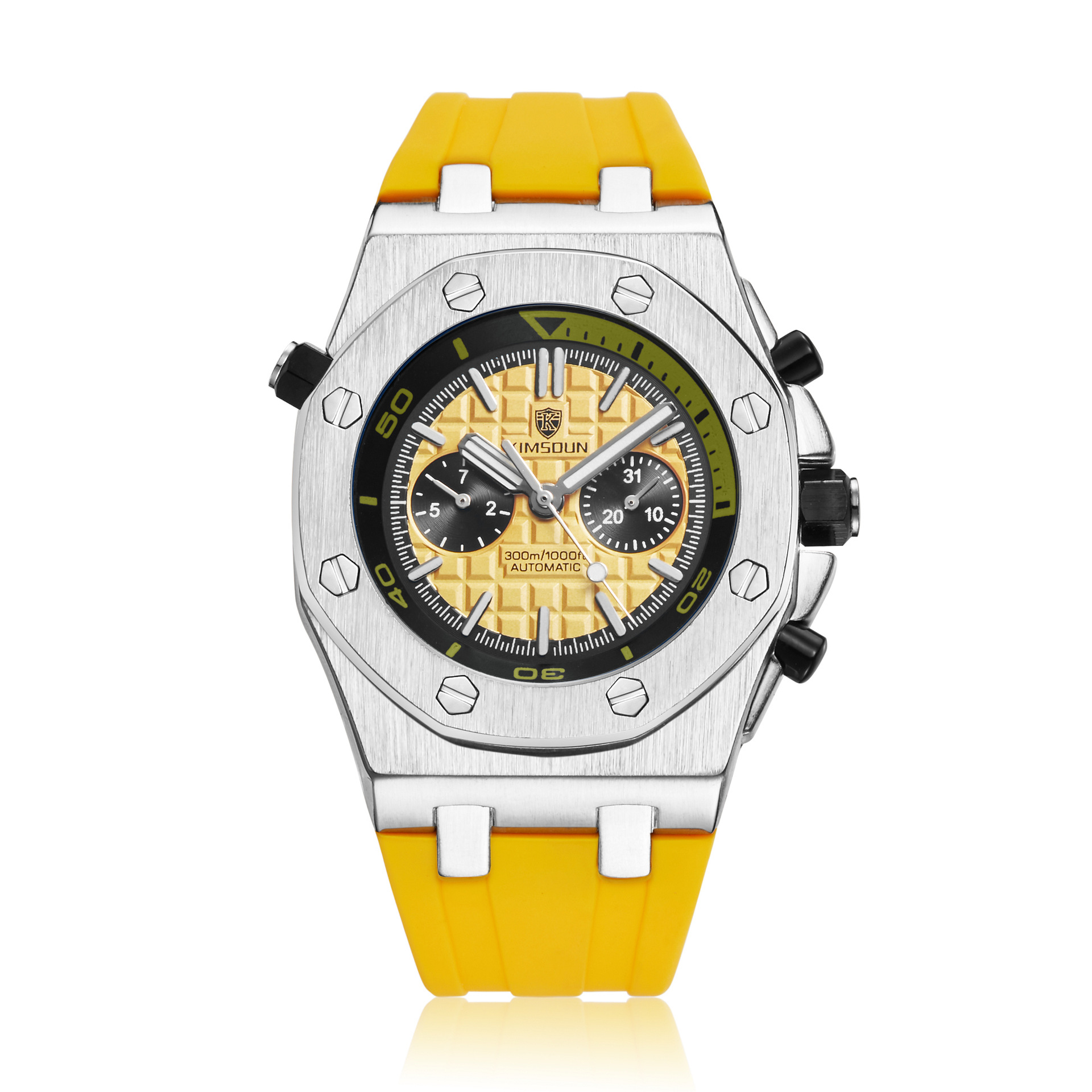 Uhr Herren Mode Silikon Wasserdicht Automatisch Mechanisch Uhr Sport Silico - Bild 12 von 12