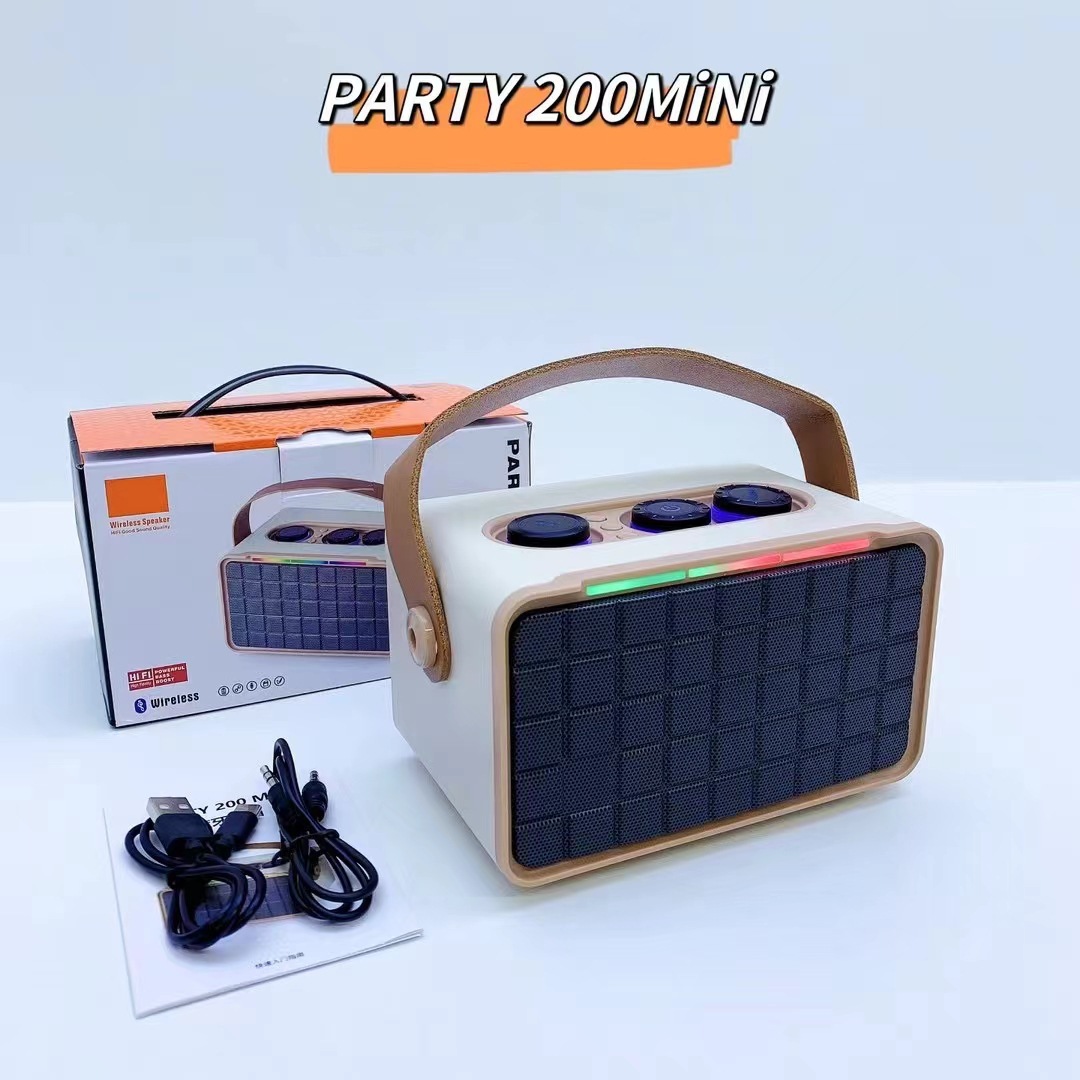 Title 8, Outdoor Bluetooth Speaker RGB Dual Speaker Port...