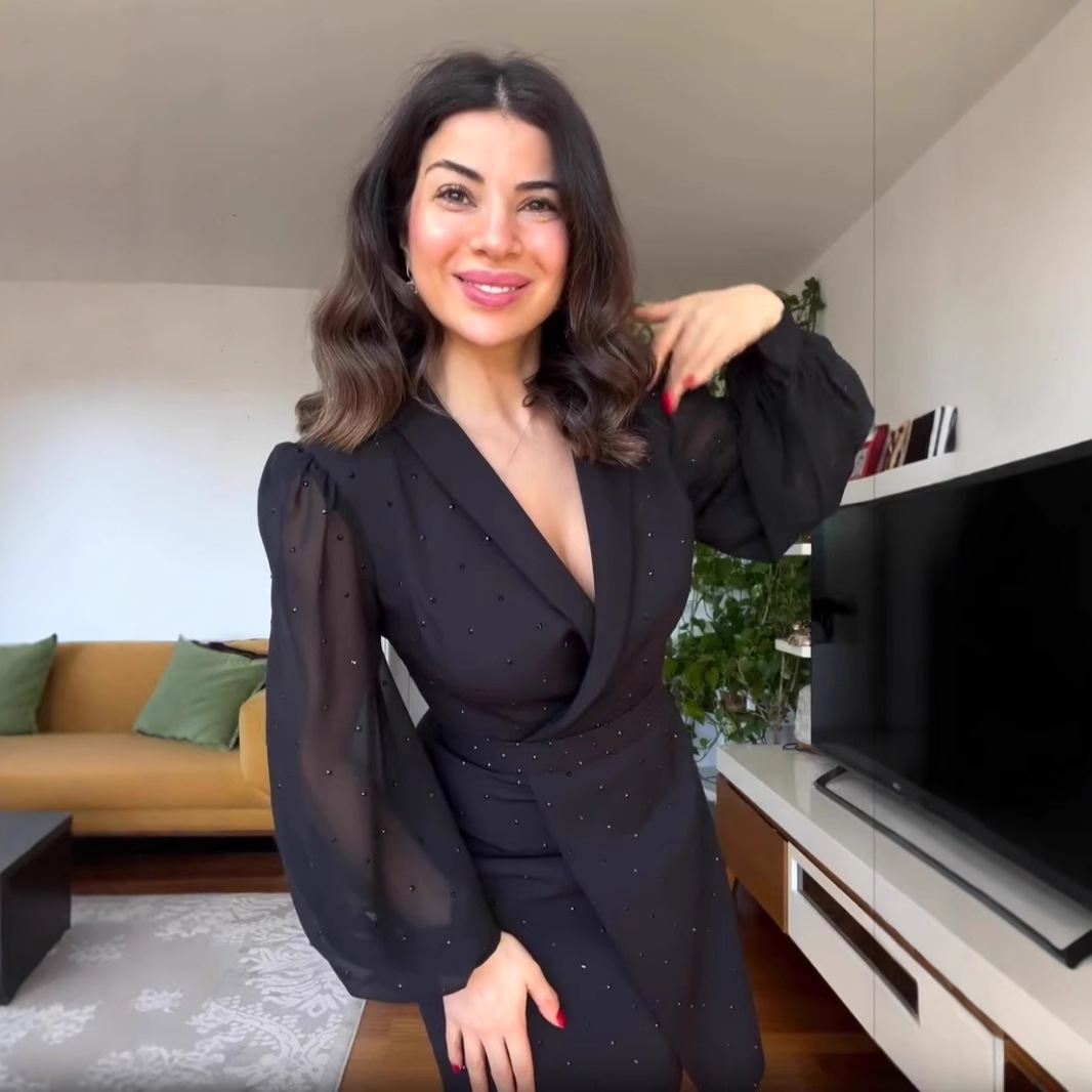 Lady Temperament Suit V-neck Dress