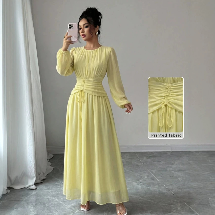Loose Lantern-sleeve Design Soft Korean-style Overseas Outfit