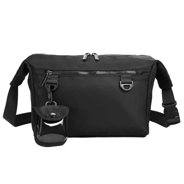 One shoulder Crossbody Sports Casual Messenger Bag Black - Shop at LoveMi
