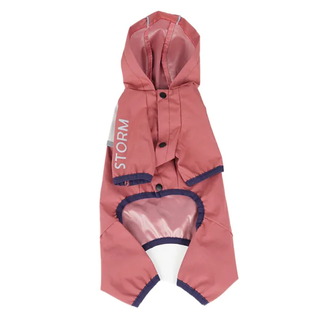 New Dog Clothes Summer Trendy Waterproof Raincoat Red - Shop at LoveMi