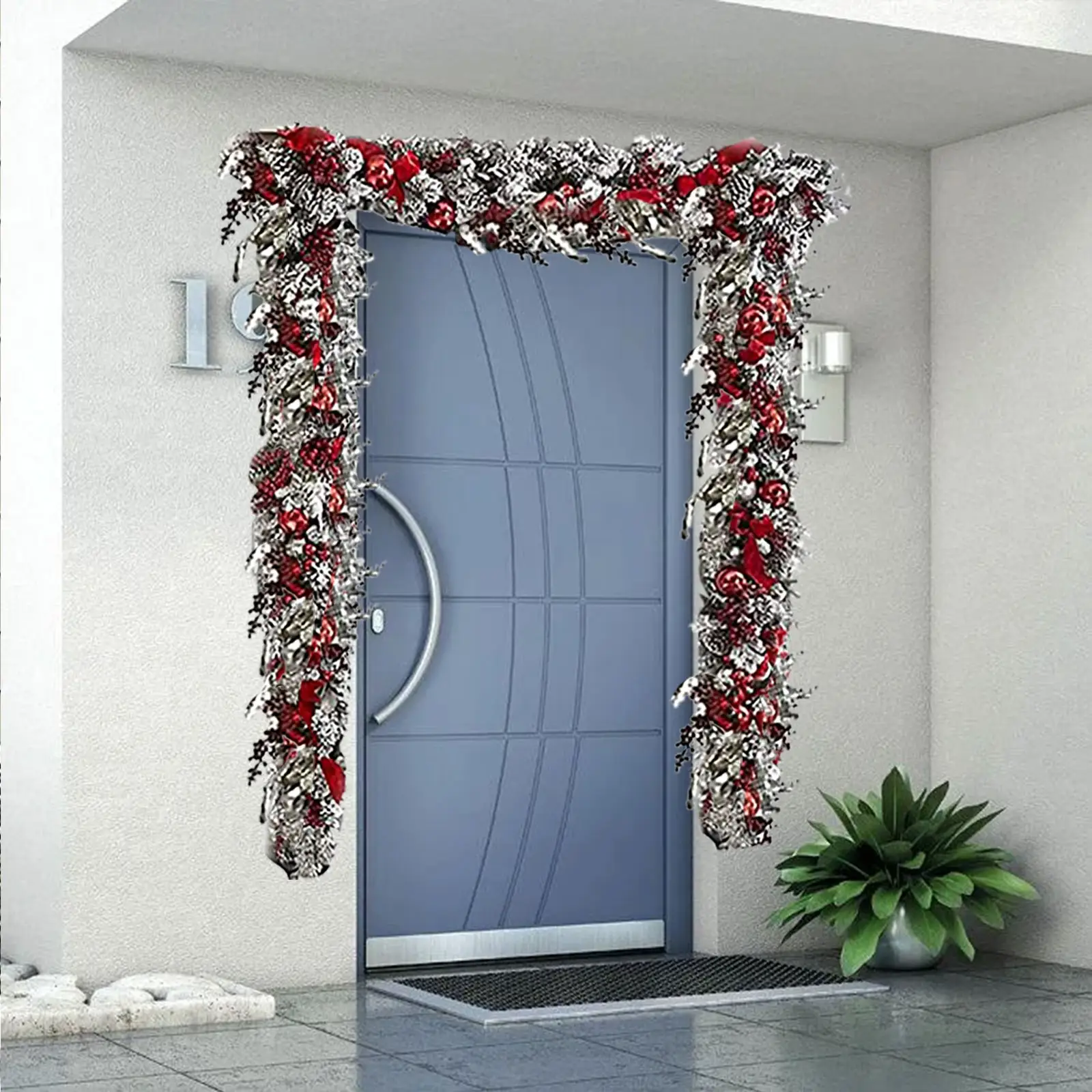 Christmas Decoration Garland Wall Hanging Door Curtain Home