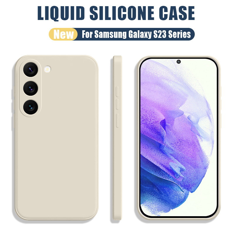 Solid Color Simple Drop-resistant Liquid Silicone Phone Case - Image 15
