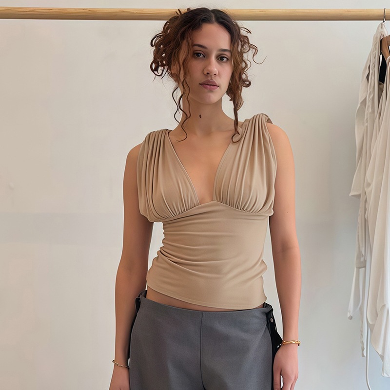 Blusa Feminina Assimétrica com Decote V