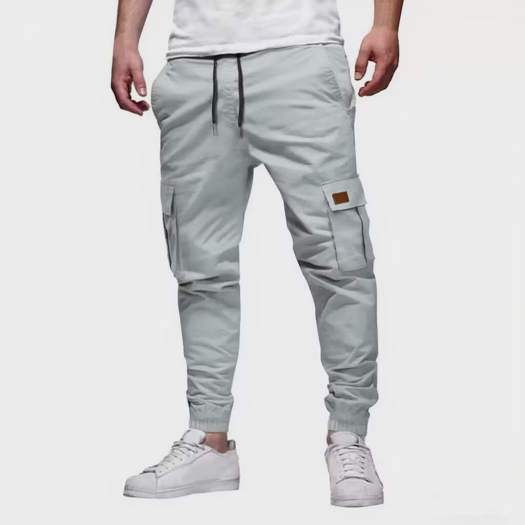 Mens Casual Sports Sweatpants With Drawstring Elastic Waist