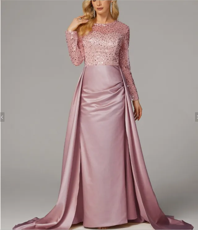 The Dazzling Sequin Queen Sequin Evening Gowns Pink - Shop at LoveMi