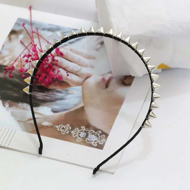 Super Pull Metal Rivet Headband Complete White K - Shop at LoveMi