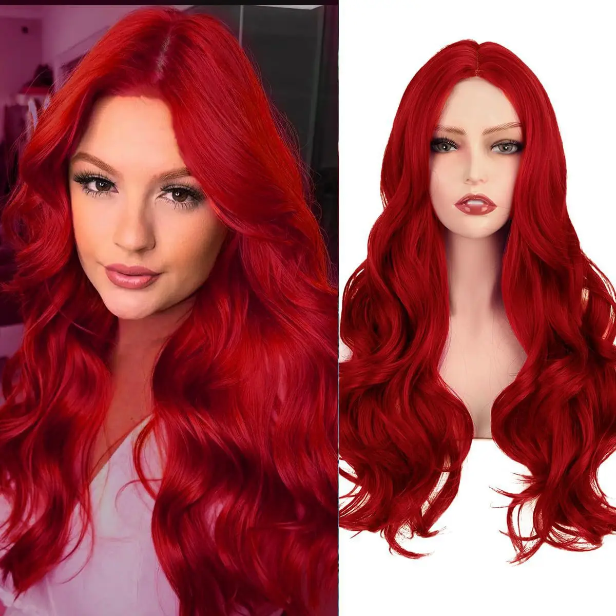 Long Wavy Wig Synthetic Hairpiece For Women