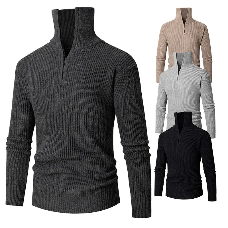 Fall Winter Men Thermal Slim Fit Base Sweater Shirts