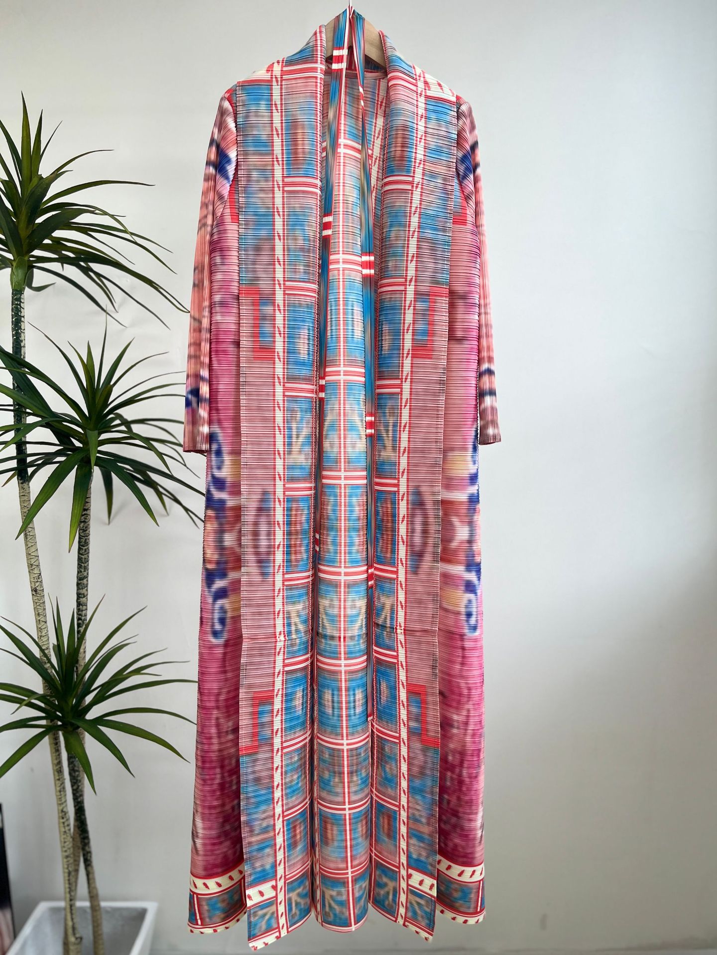 Printed Breathable Loose Dress Cloak Coat