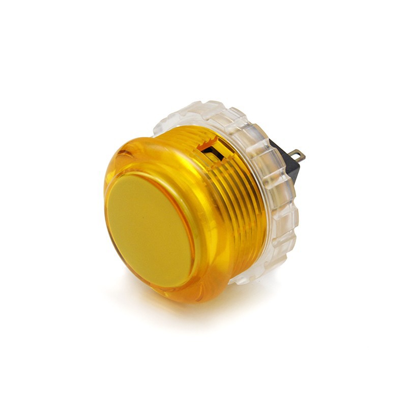 Transparent Yellow Button 30mm