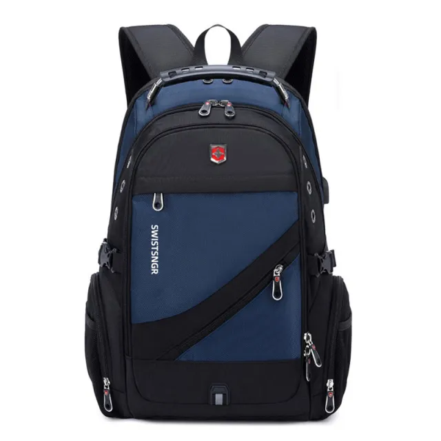 Saber Backpack Business Travel Laptop Bag Junior High School Blue - Shop at LoveMi