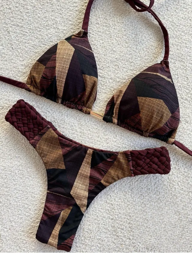 Braid Rope Print Bikini For Women Rt2509 S - Shop at LoveMi