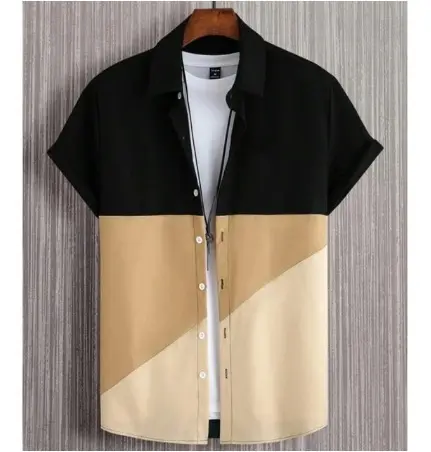 Fashion Trendy Men's Shirt Digital Printing Casual
