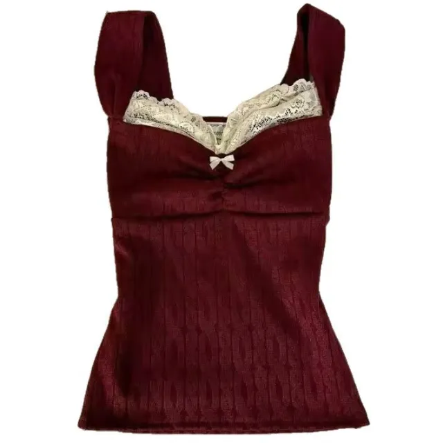 Pure Desire Style Slim Strap Top For Women Red - Shop at LoveMi