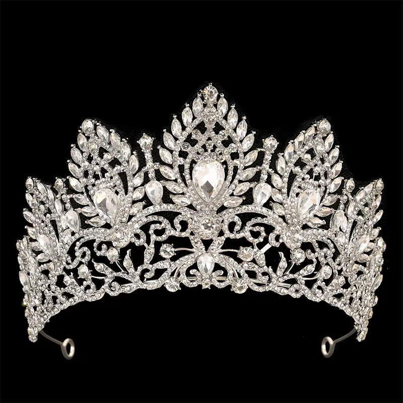 New Crystal Crown Headdress Bridal Hair Accessory