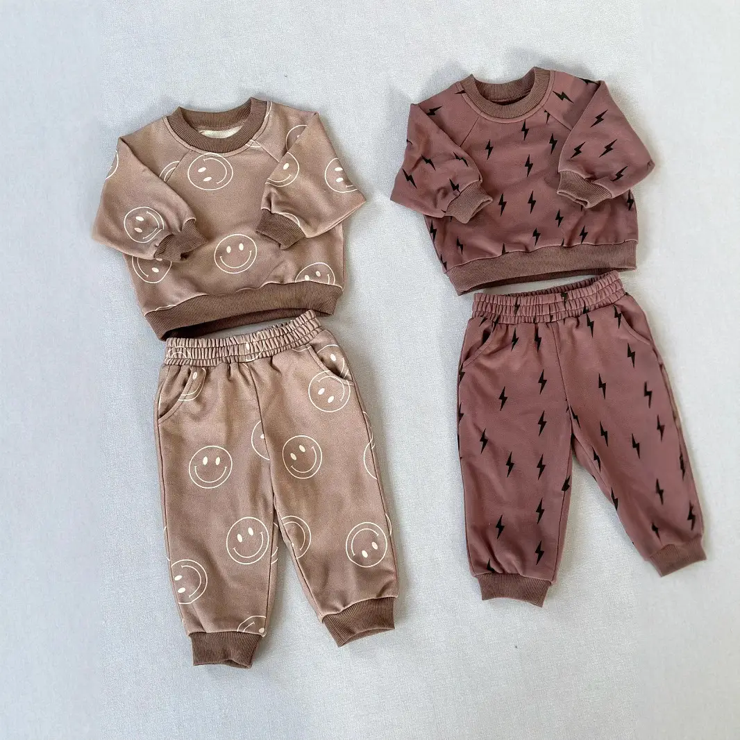 Nordic Style Children's Sweatshirt Suit Printing