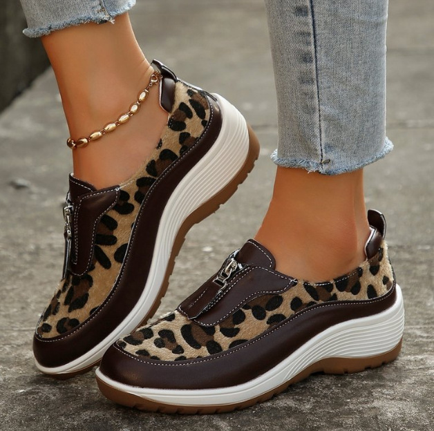 Zip-Up Color-Block Sneakers, picture 2 of 4