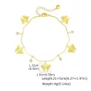 Resort-style Copper Devil-eye Butterfly Zircon Anklet view 6