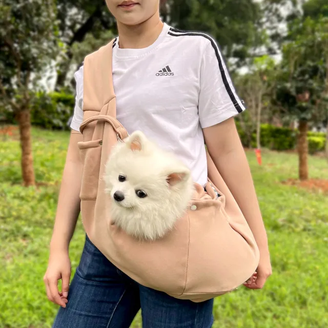 Autumn And Winter Shoulder Bag Crossbody Bag Cat Bag Dog Outing 390 Khaki - Shop at LoveMi
