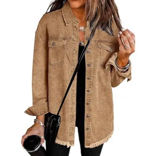 Brushed Spring And Autumn Designer Womens Denim