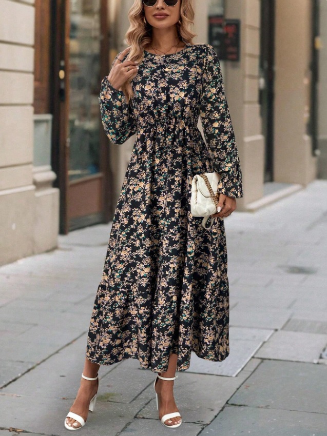 Vintage Print Long-sleeve Dress 17 8f4c9c81 22be 4ef0 8748 333243e5f8b4