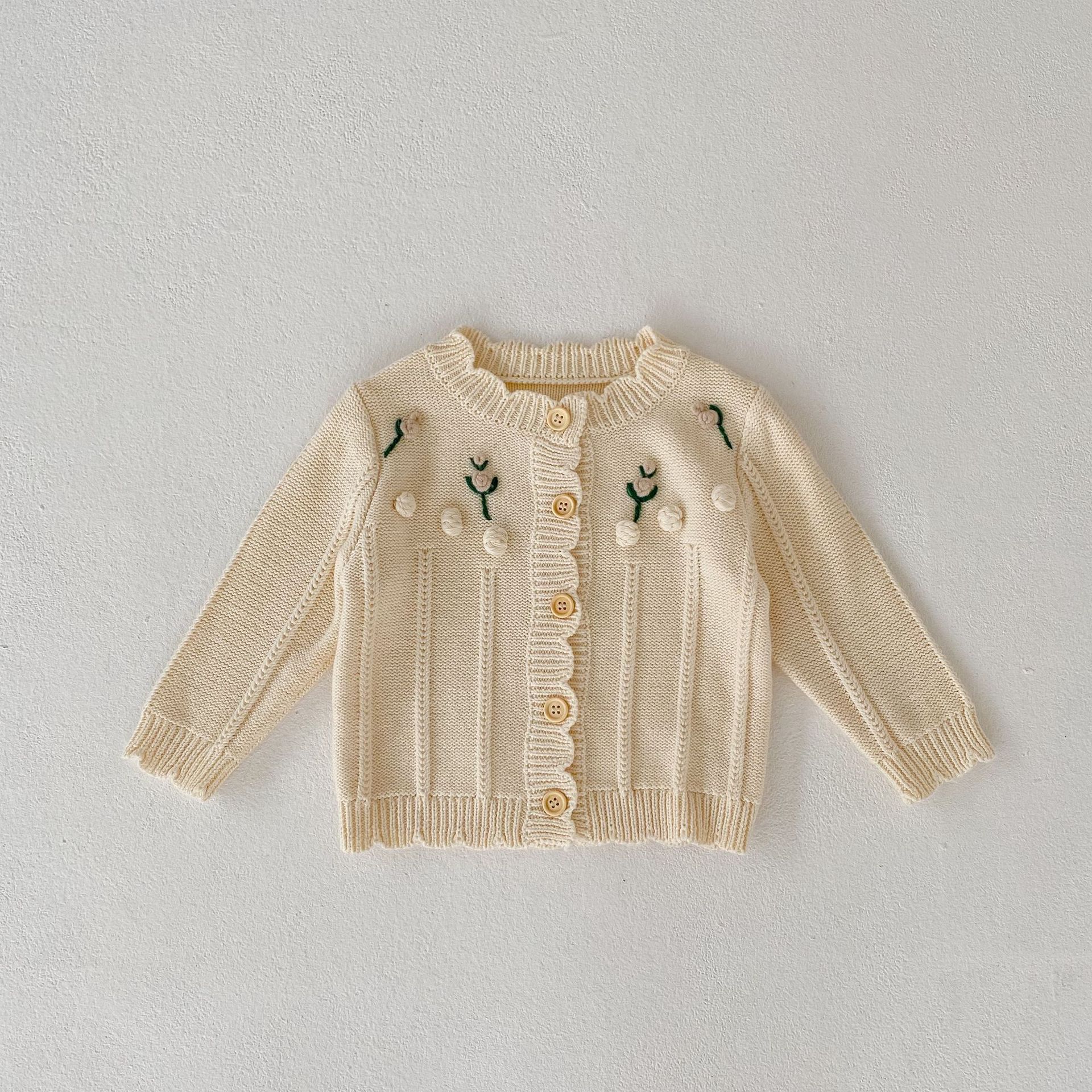 Title 12, Ensemble de pull pour bébé broderie fleur Veste...