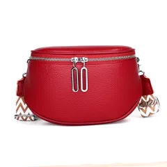 Fashion Shoulder Bag Niche Chest Bag Riding Hiking Backpack - Red - View 1