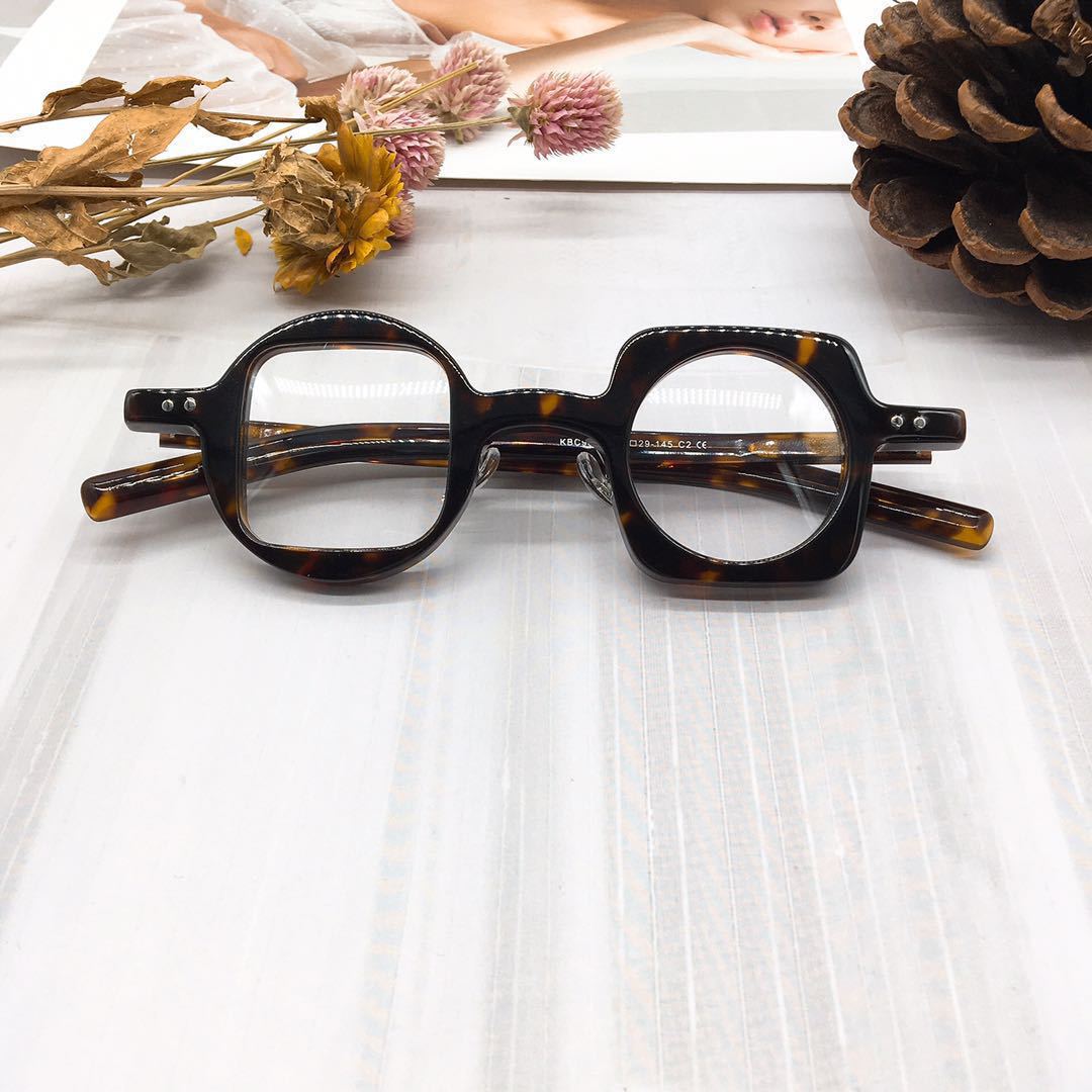 Leopard Print Vintage Acetate Glasses Frame