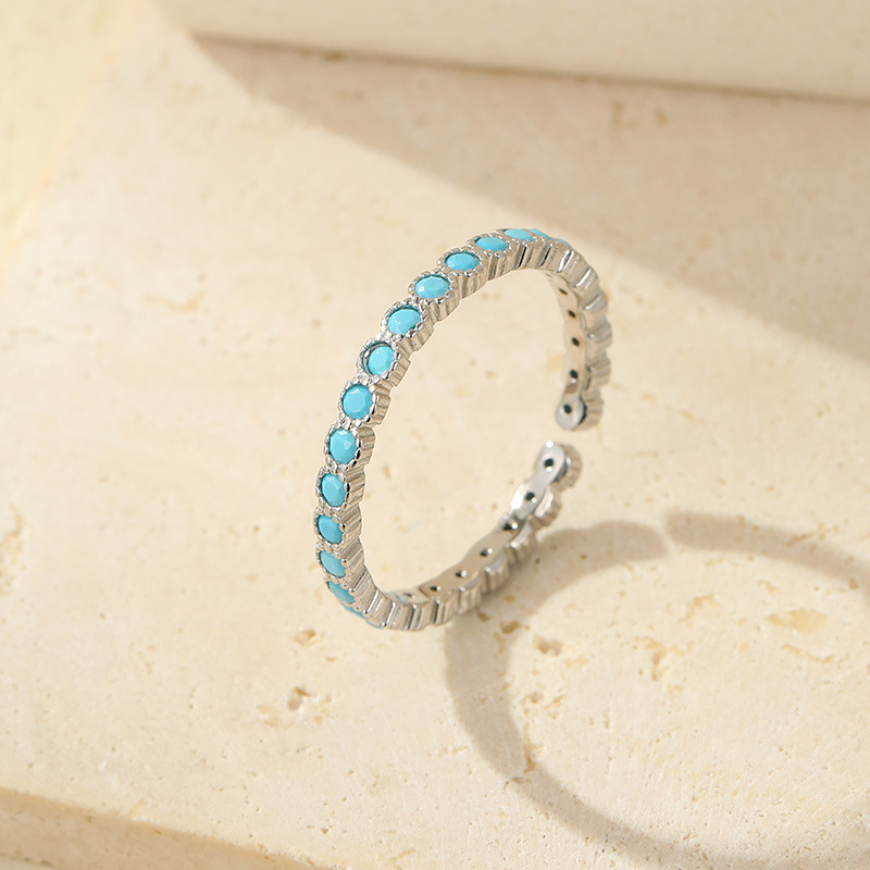 Retro Gold-plated Zircon Index Finger Ring Minimalist Design