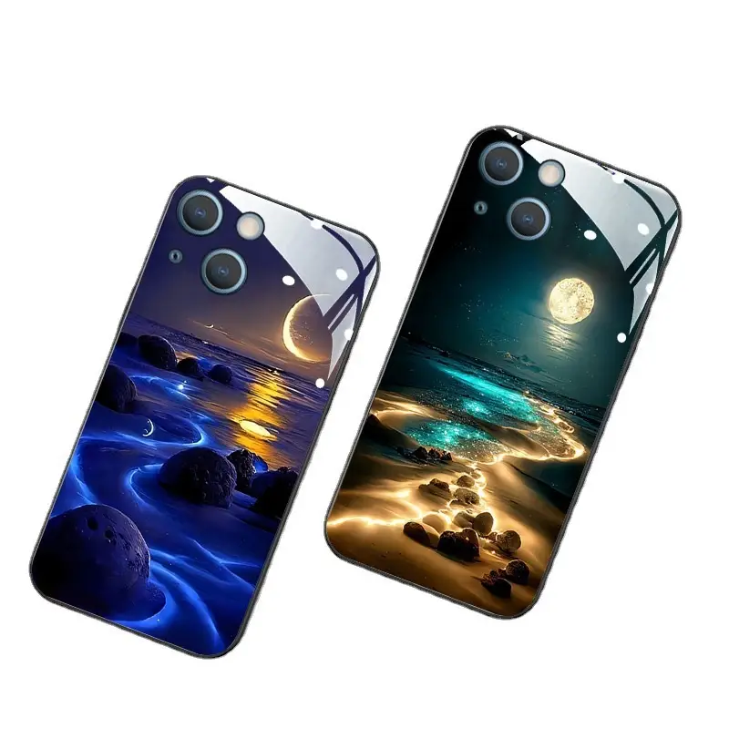 Applicable To S23ultra Phone Case Incoming Light Beach Starry Sky