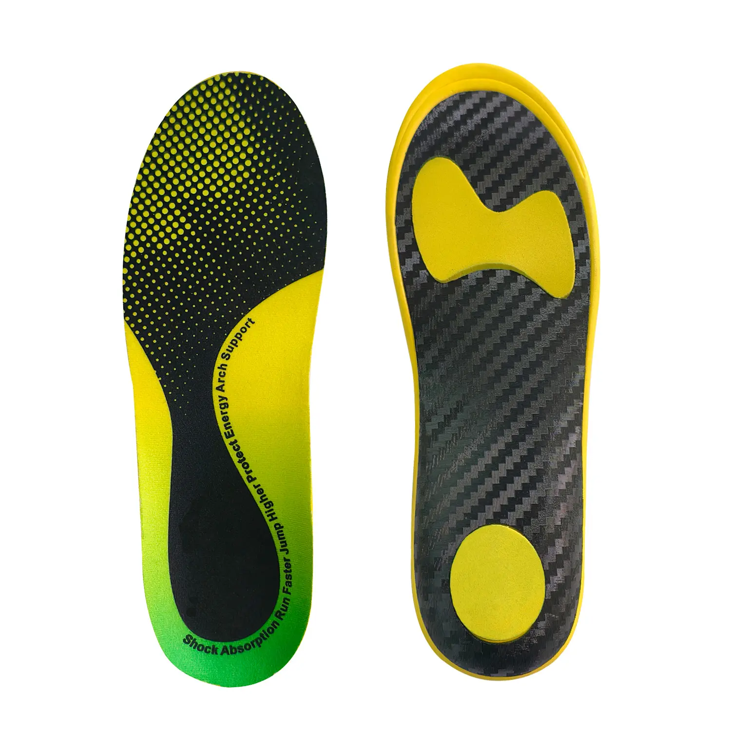 Full Length Carbon Fiber Insole Shock Absorbing