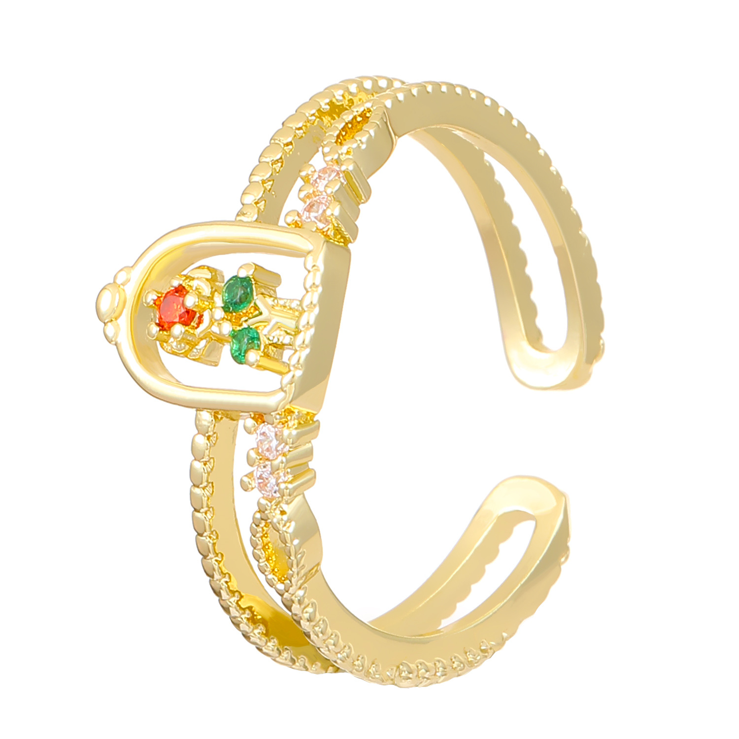 Little Princess Ring Special-interest Design Colorful Rose