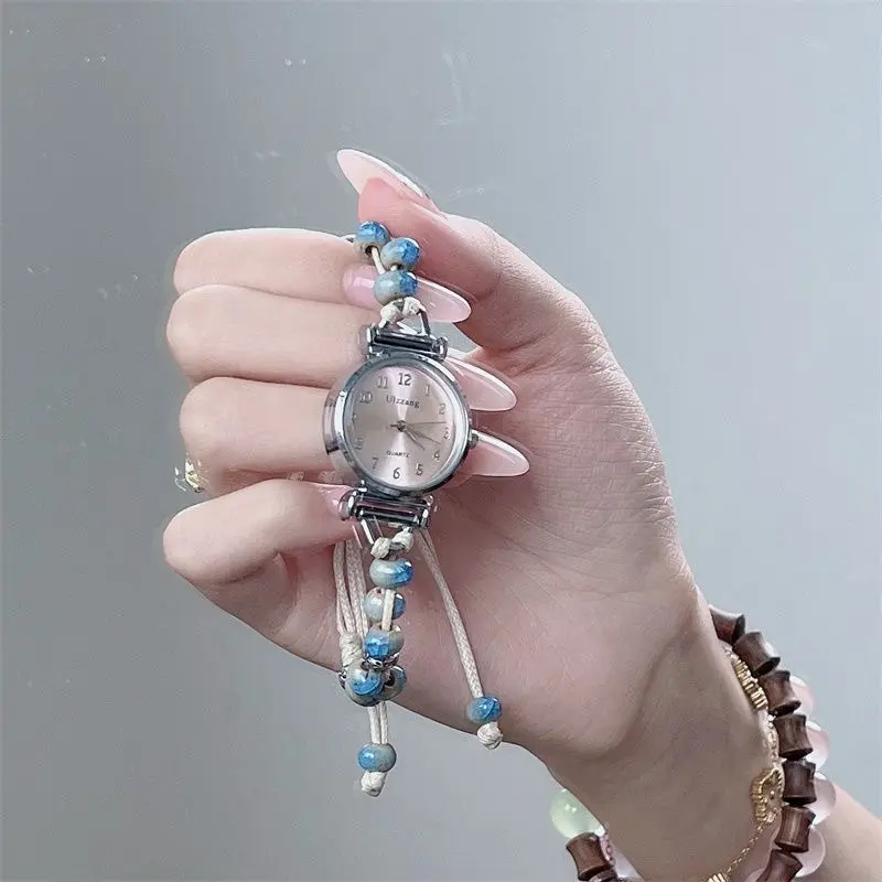 Simple Ceramic Woven Bracelet Watch Female Mori