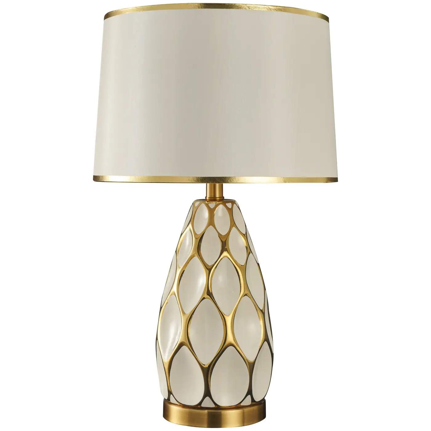 Modern Light-Luxury Creative Honeycomb Ceramic Table Lamp