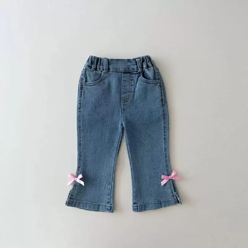 Product Girls Micro-elastic Denim Bell-bottom Pants