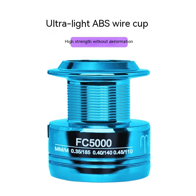 Tossing Fishing Reel ABS Spool Metal Lure Spinning Reel