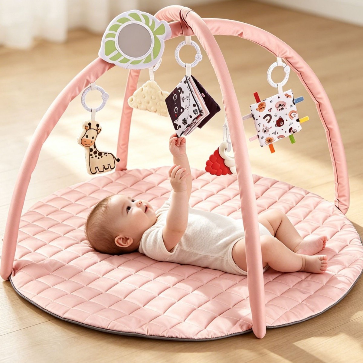 Newborn Fitness Rack Circular Playpen And Educational Early-learning Crawling Mat — foto 4