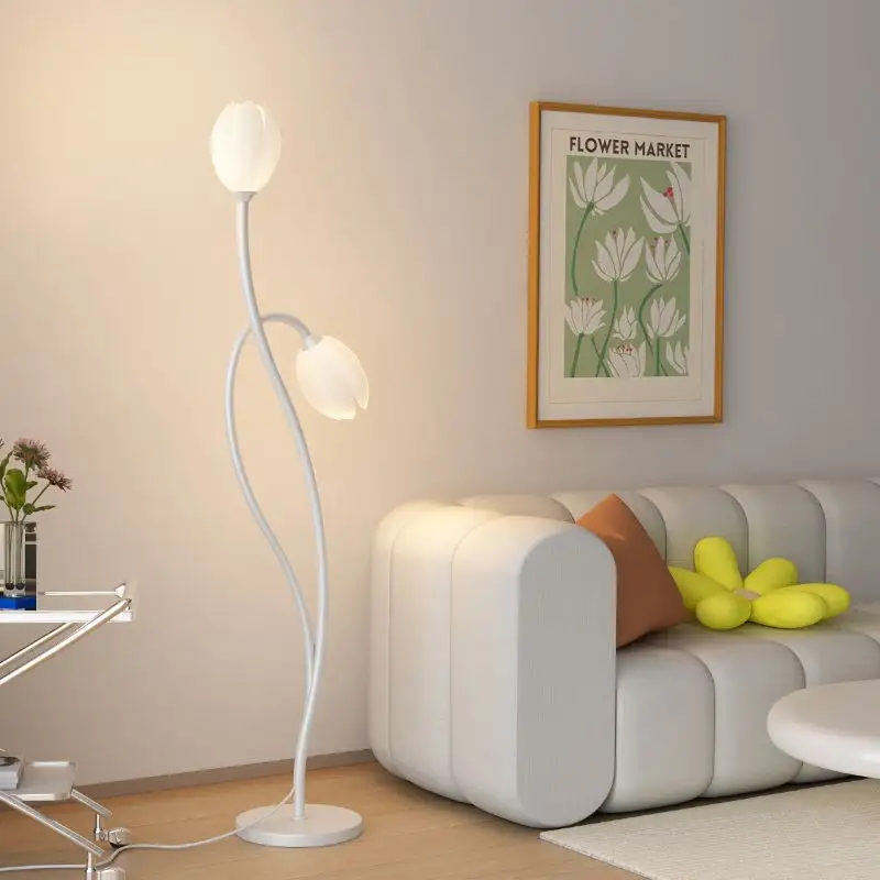 Floor Lamp By The Living Room Sofa