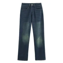 Short Slimming Denim Jacket Casual Jeans - Blue Pants - View 1